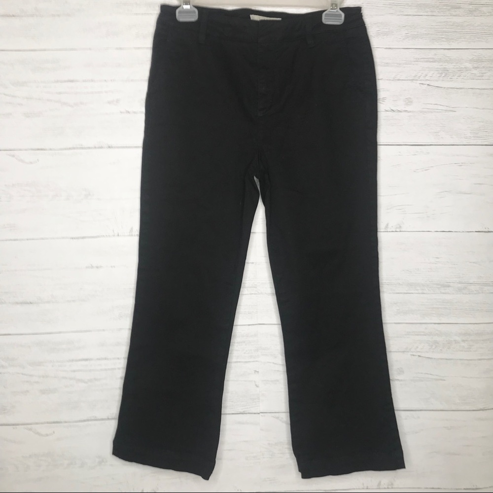 Black Bardot Crop High Rise Flare Jeans